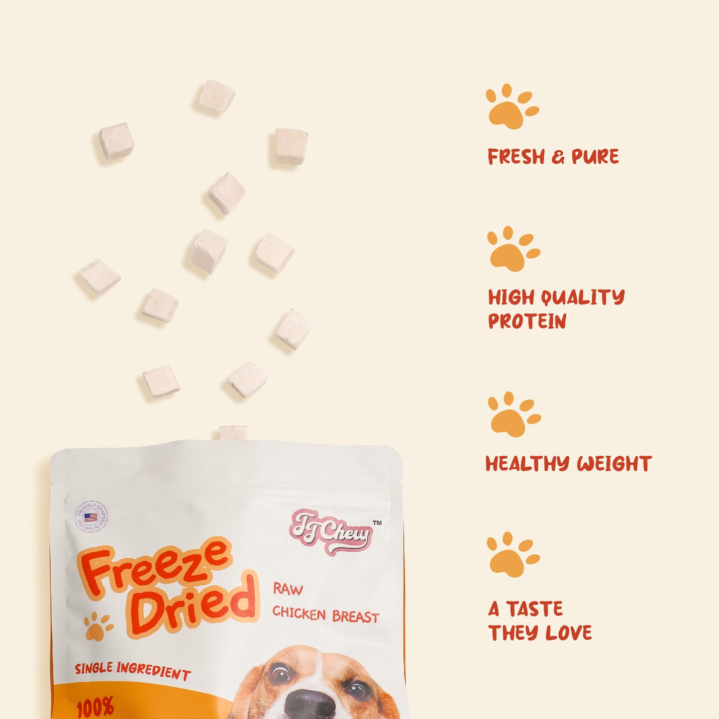 Freeze Dried Raw Chicken Breast